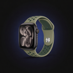 Sage Graphite dual-tone sport band shown on a watch; watch not included