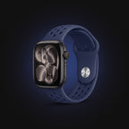 Midnight Navy dual-tone sport band shown on a watch; watch not included